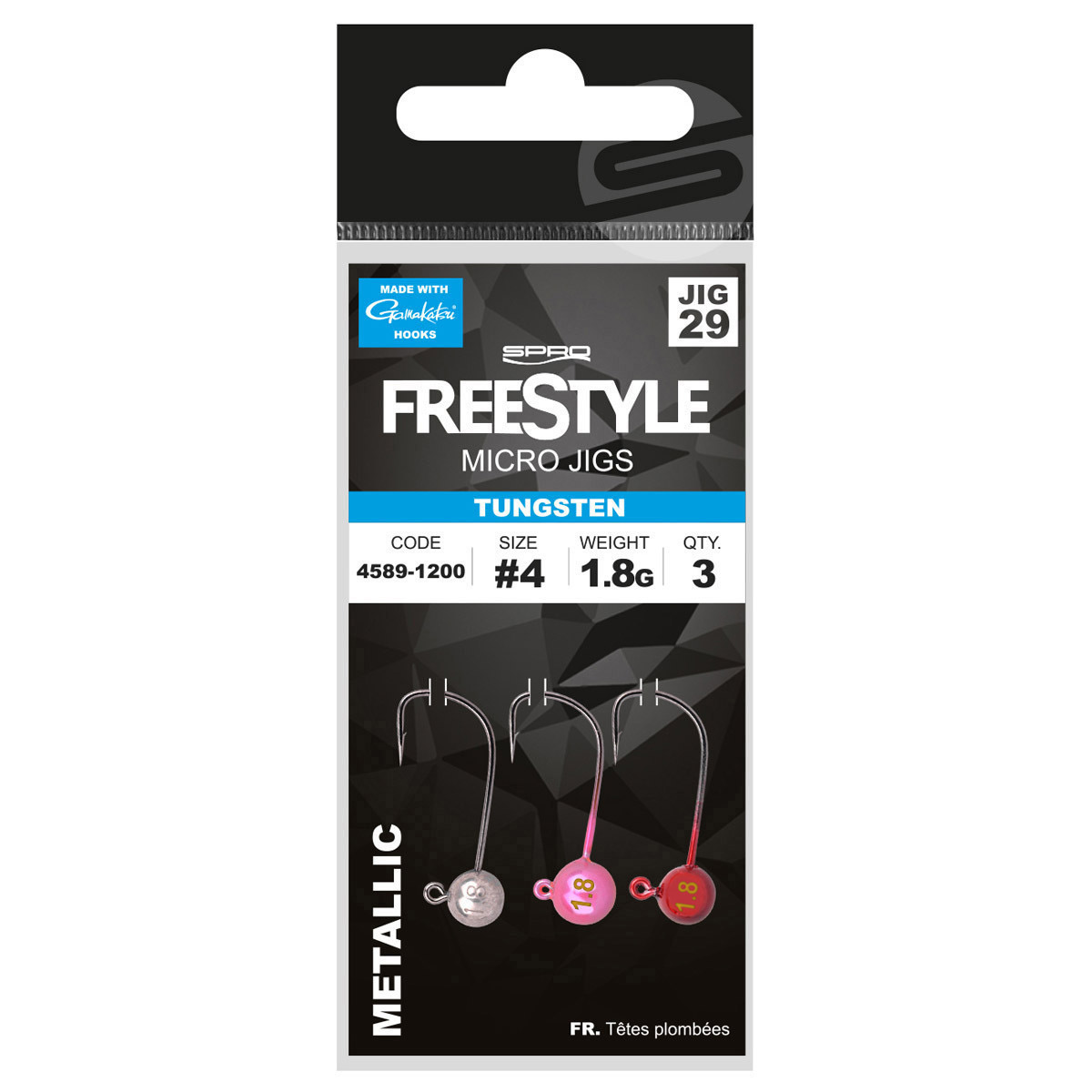 Spro Freestyle Tungsten Micro Jig Metallic Maat 1