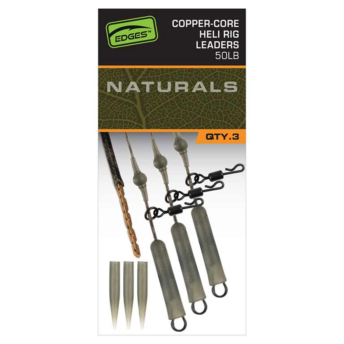 Fox Edges™ Naturals Copper Core Heli Leaders