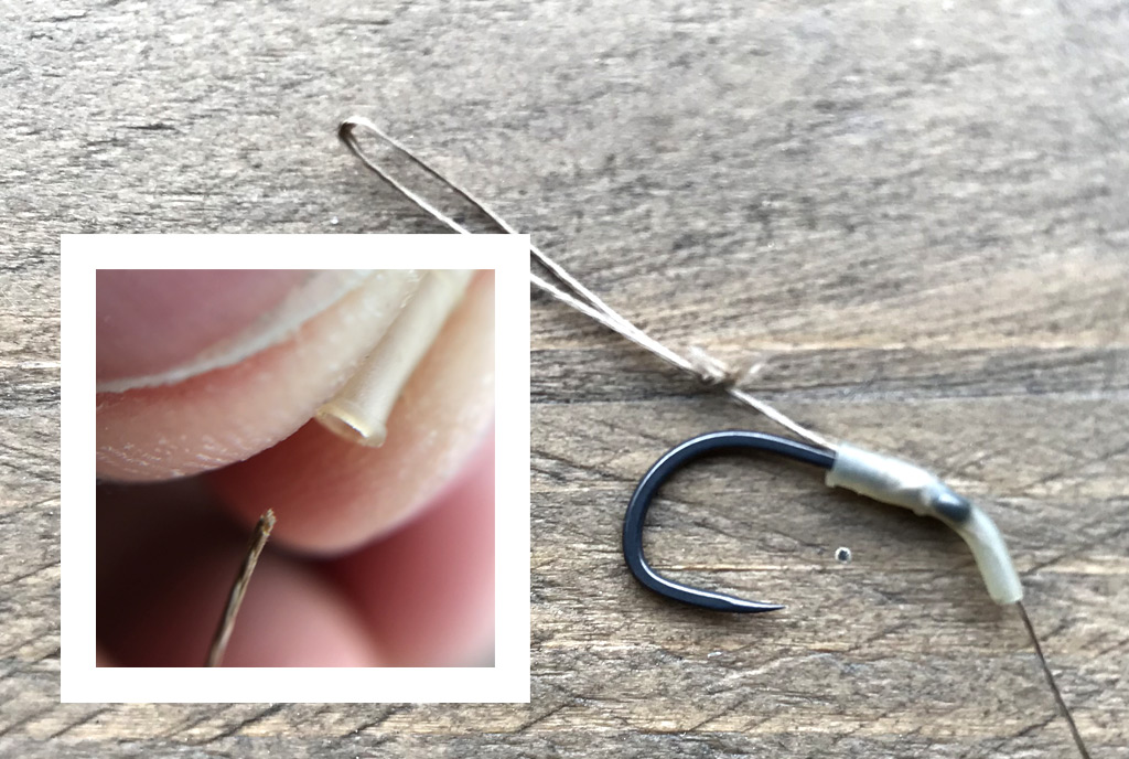 Gebruik een aligner op je karper onderlijn. Gebruik een aligner op je karper onderlijn.