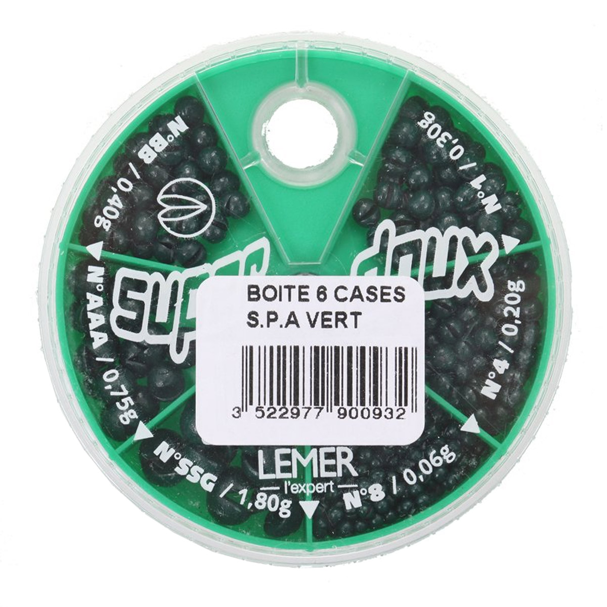 Lemer Lood Dispenser 6-vaks Green