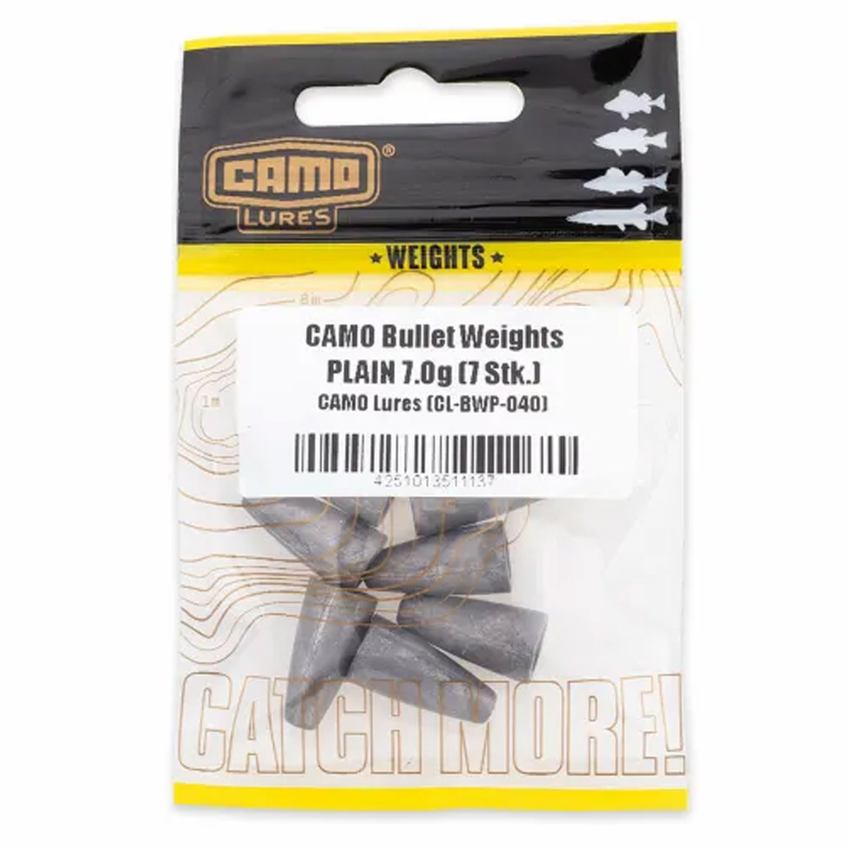 Camo Tackle Bullet Weights Plain