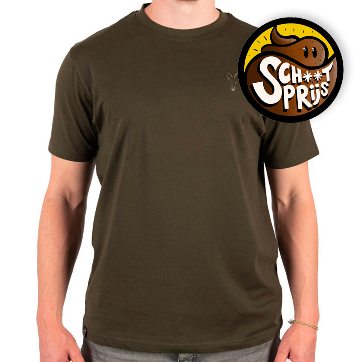 Fox Khaki T-Shirt -  S
