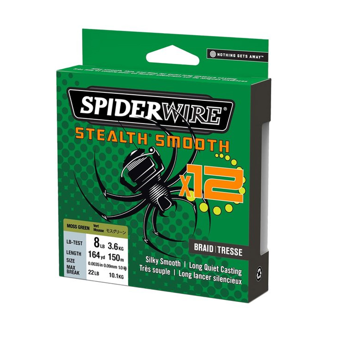 SpiderWire Stealth® Smooth 12 Braid Moss Green 150 M