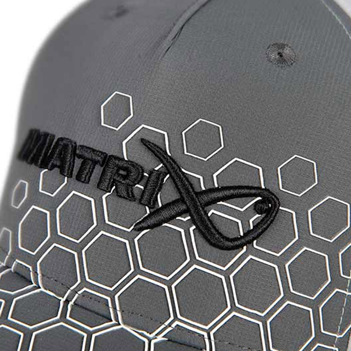Matrix Hex Print Baseball Cap Black