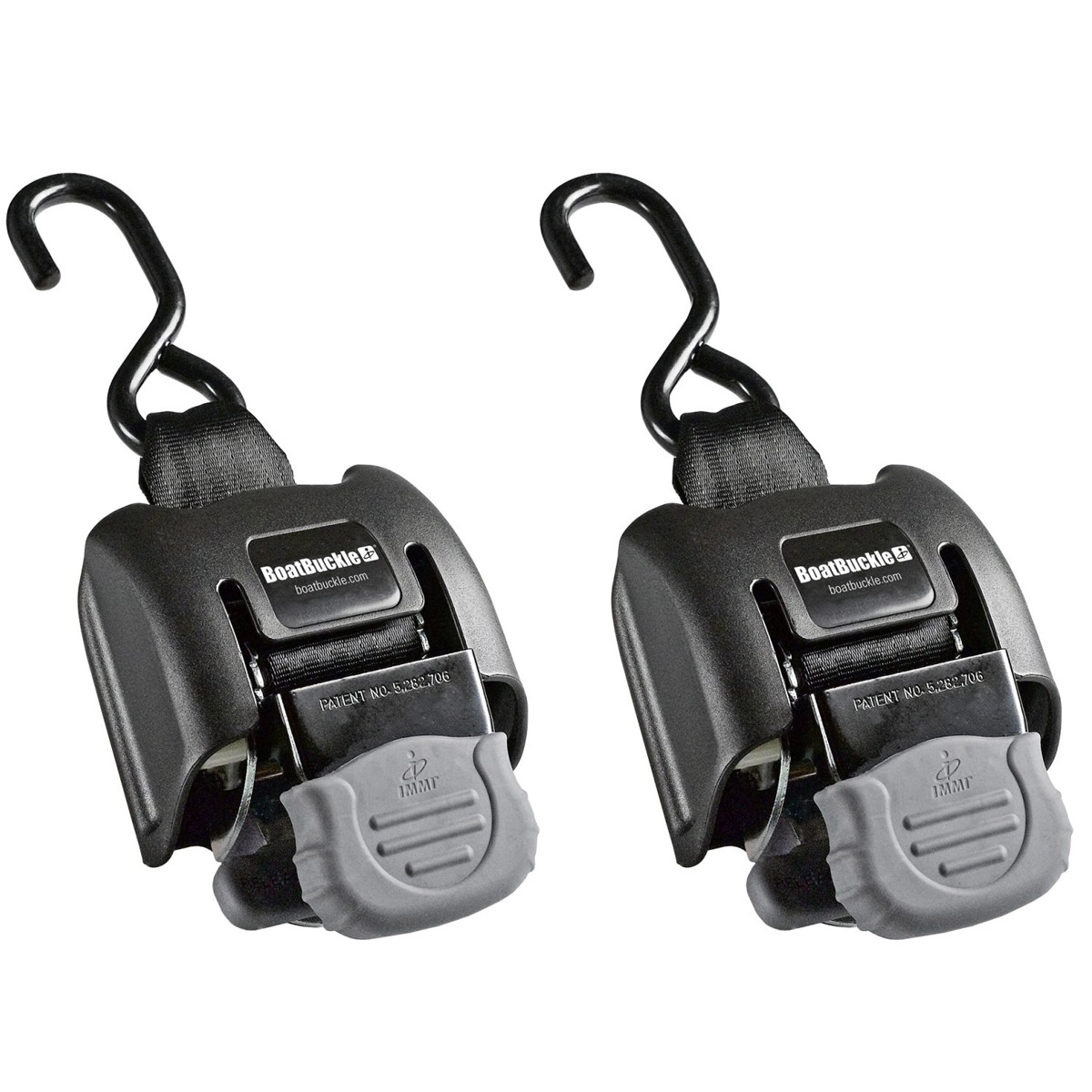 BoatBuckle Retractable Transom Tie-Down System 2 Pack