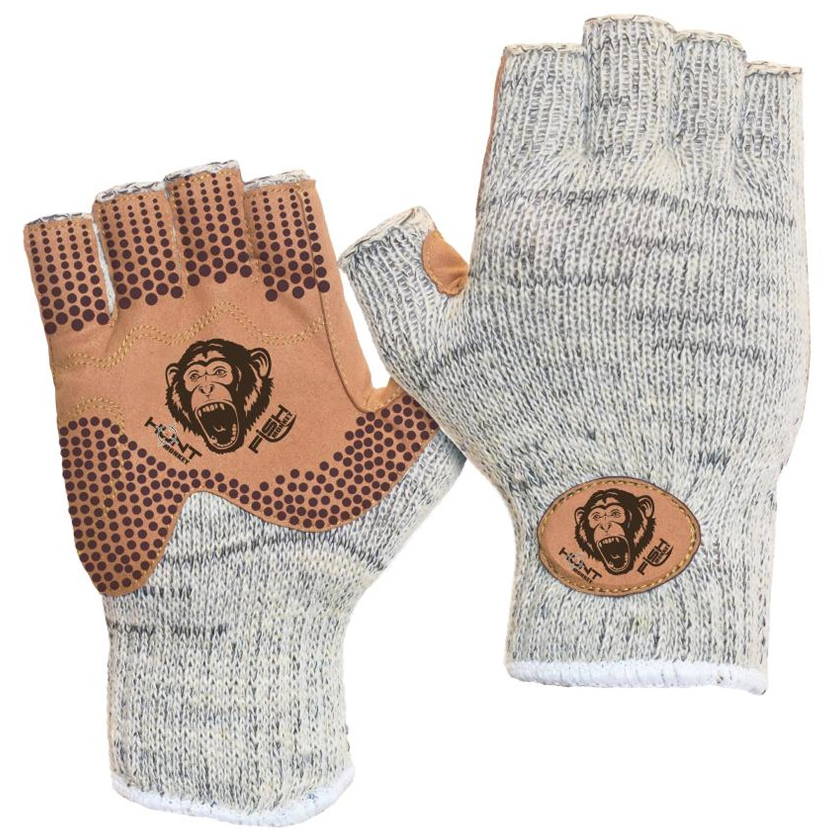 Fish Monkey Wooly Half Finger Wool Glove - Tan