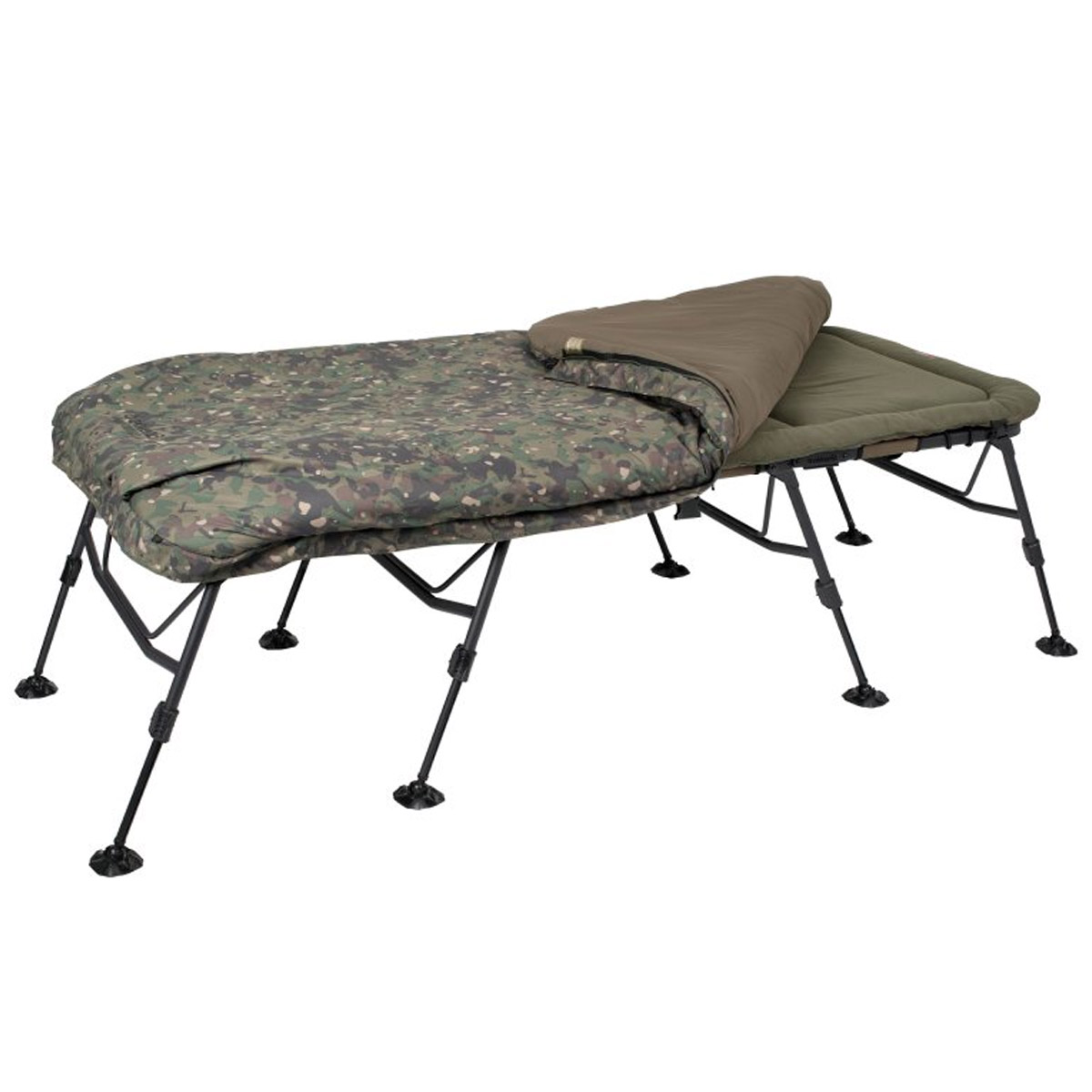 Trakker RLX 8-Leg Wide Camo Bed System