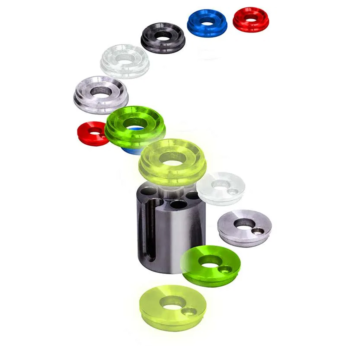 Solar Lock&Load Indicator End Caps Stainless Set Of 2 Solar Lock&Load Indicator End Caps Stainless Set Of 2