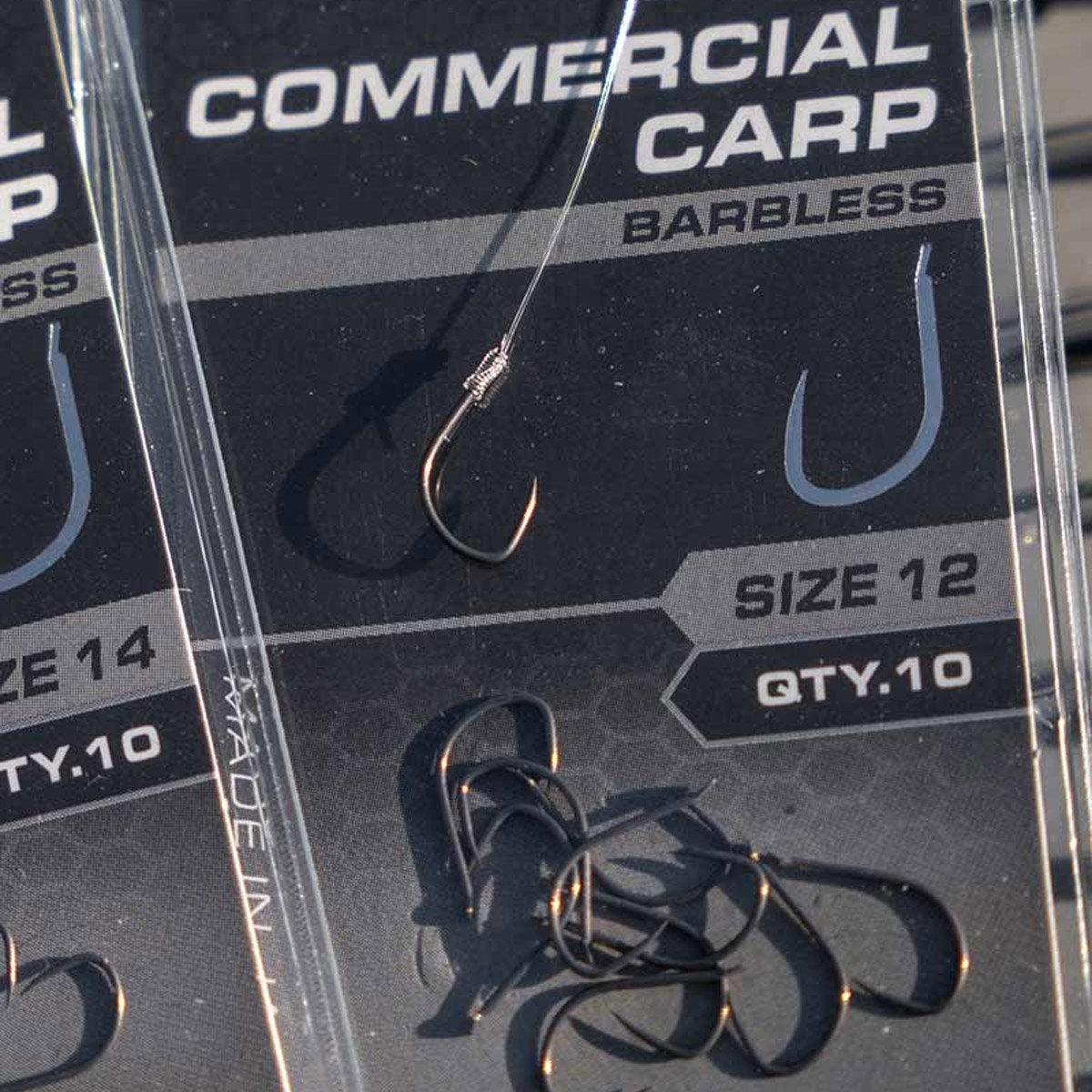 Matrix MX1 Commercial Carp Hooks - Barbless Spade 
