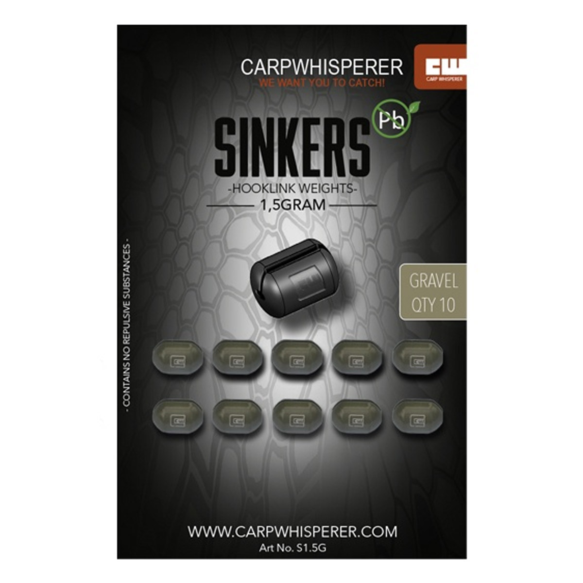 Carp Whisperer - Sinkers Quick Change Gravel -  1,5 gram