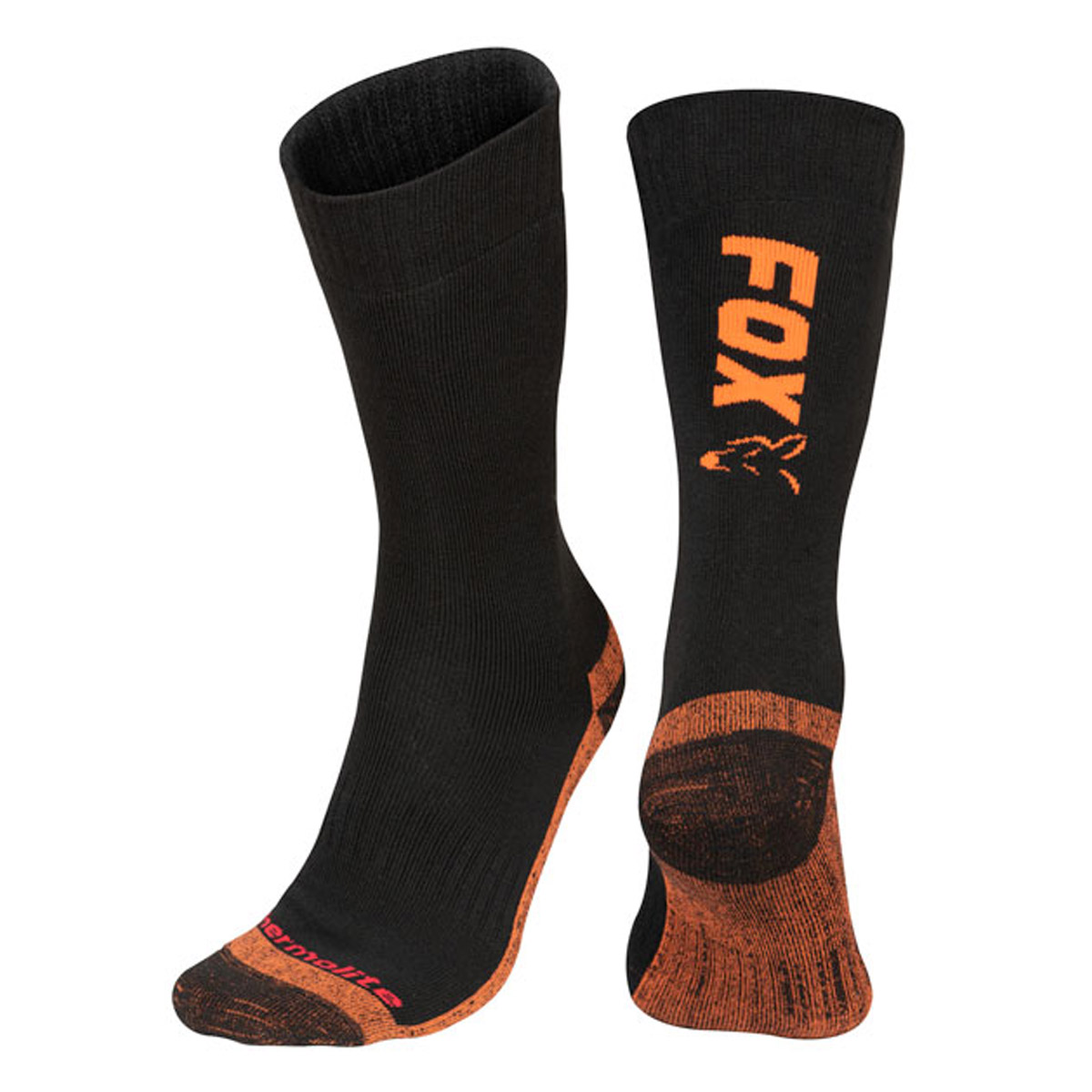 Fox Collection Black / Orange Thermo Sock -  40 - 43 -  44 - 47