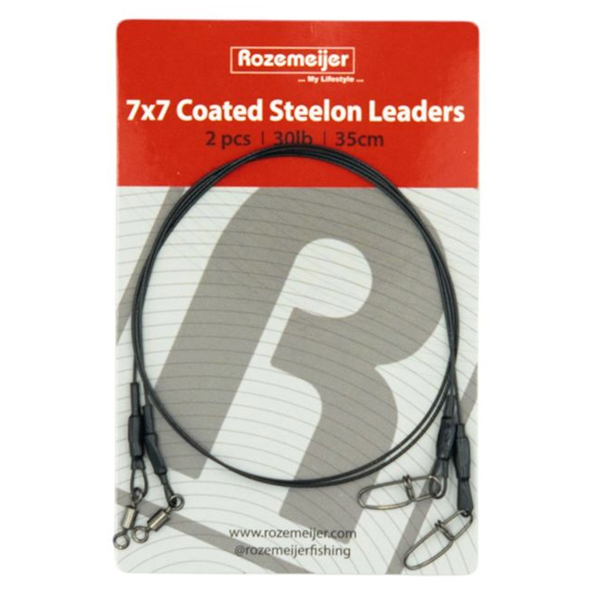 Rozemeijer 7x7 Coated Steelon Leaders 35 CM