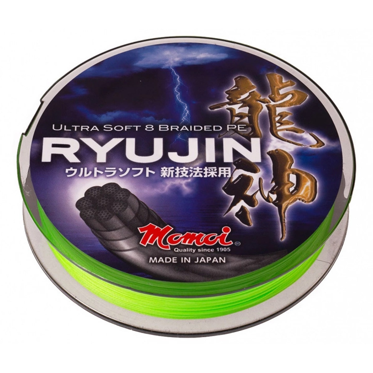 Momoi Ryujin 8 Braided Pe 100 M Lime Green Momoi Ryujin 8 Braided Pe 100 M Lime Green