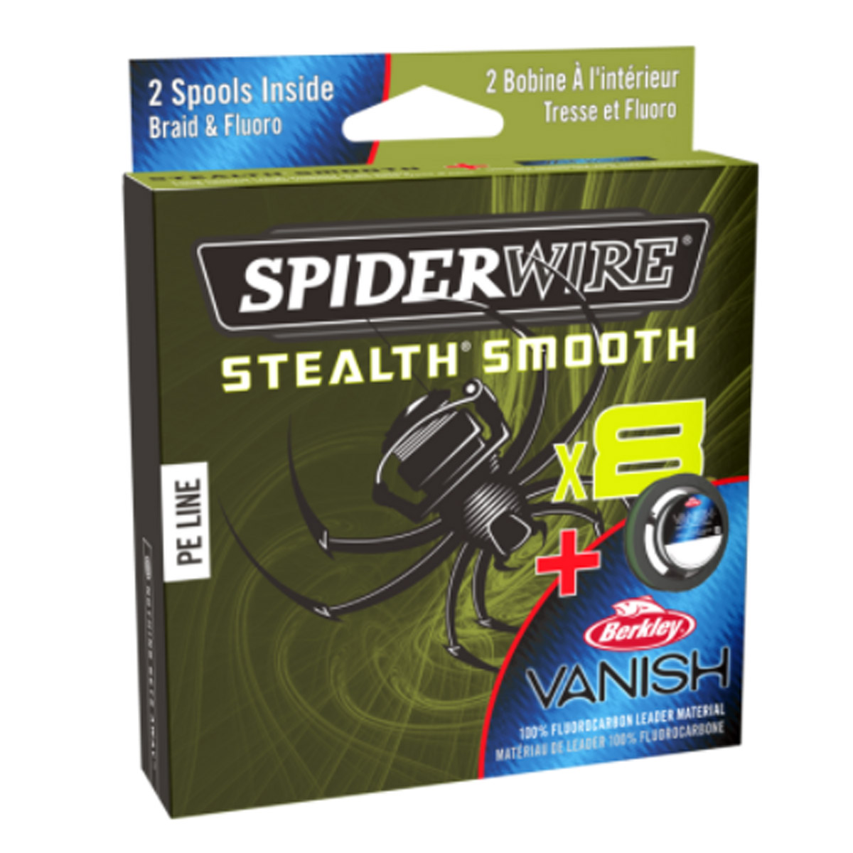Spiderwire Stealth Smooth + Vanish Fluorocarbon