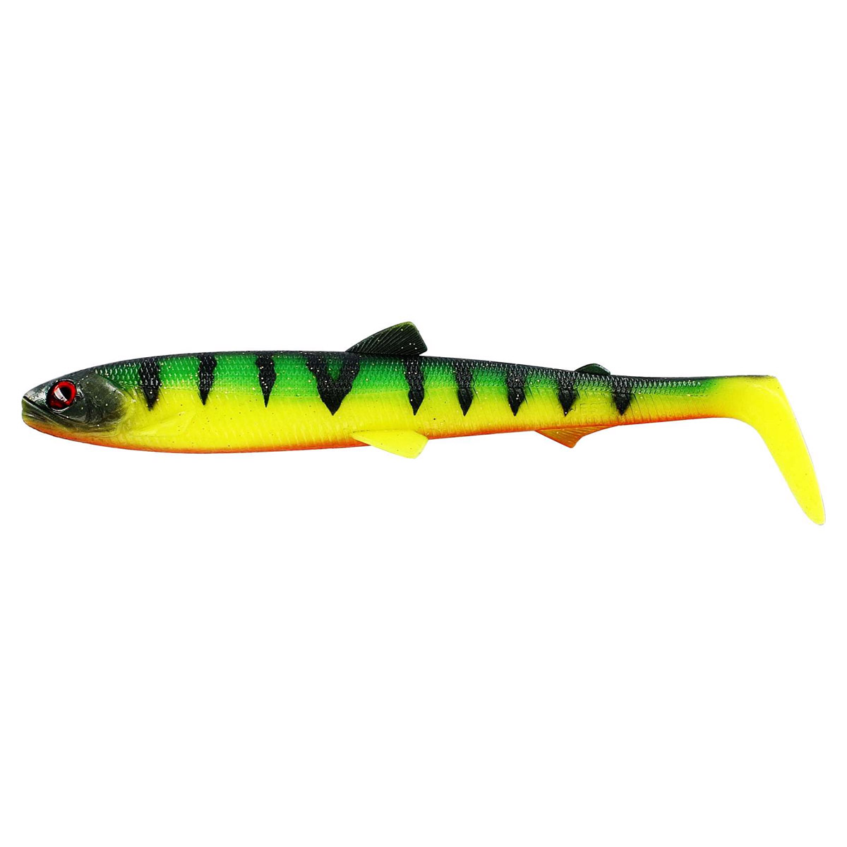Westin BullTeez Shadtail 9,5 cm -  Tiger Perch