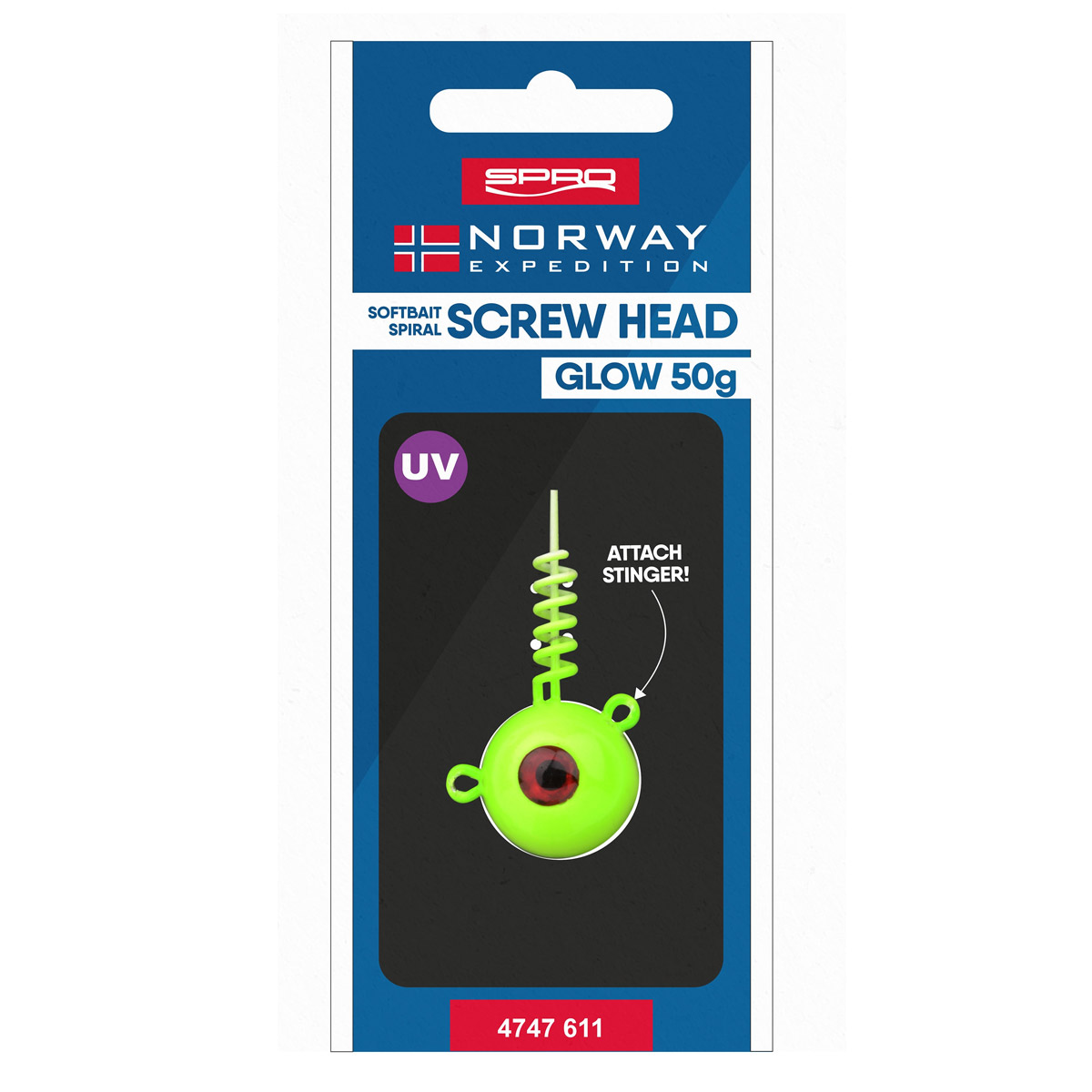 Spro Norway Expedition Screw-In Head Glow