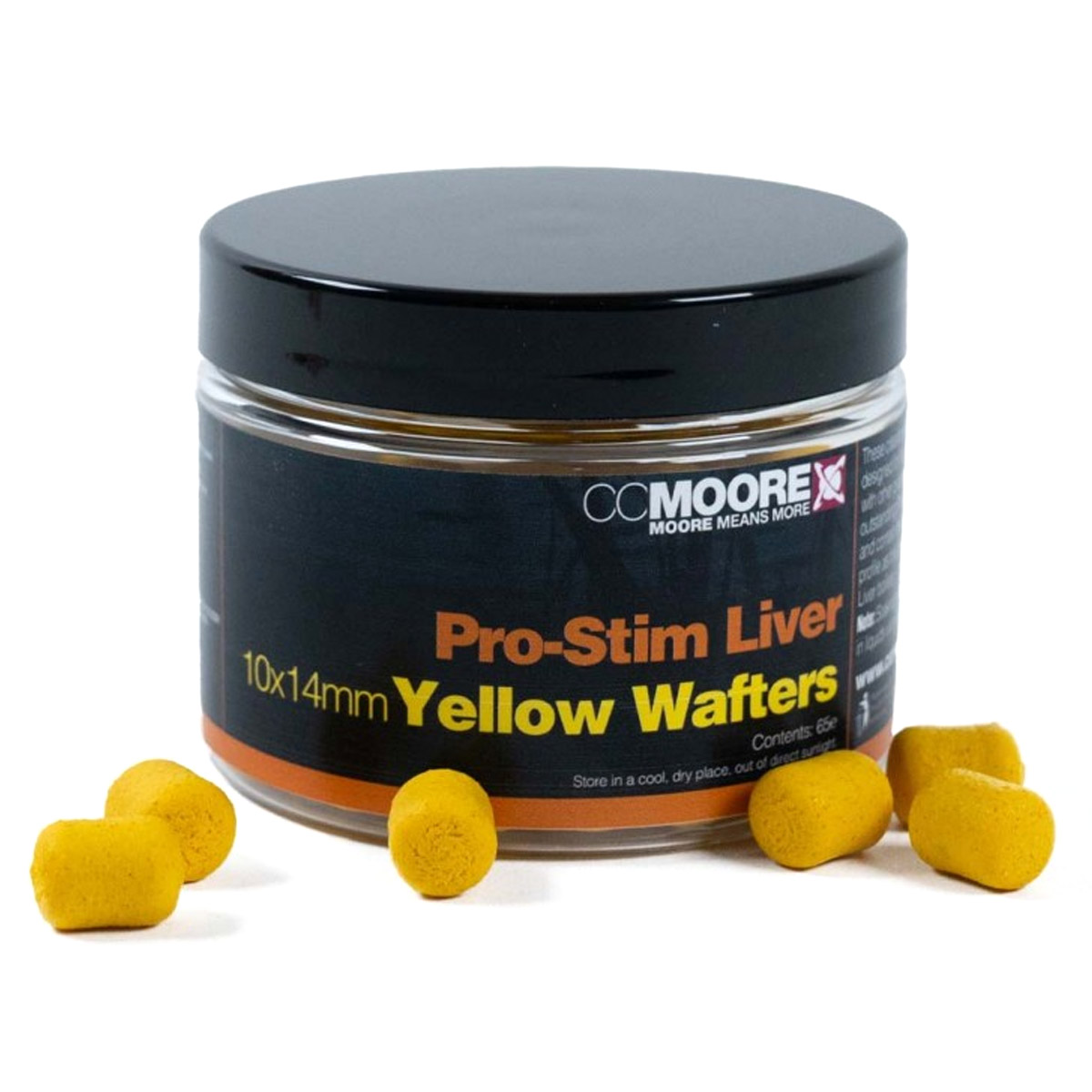 Cc Moore Pro-Stim Liver Dumbell Wafters Yellow 10x14 MM