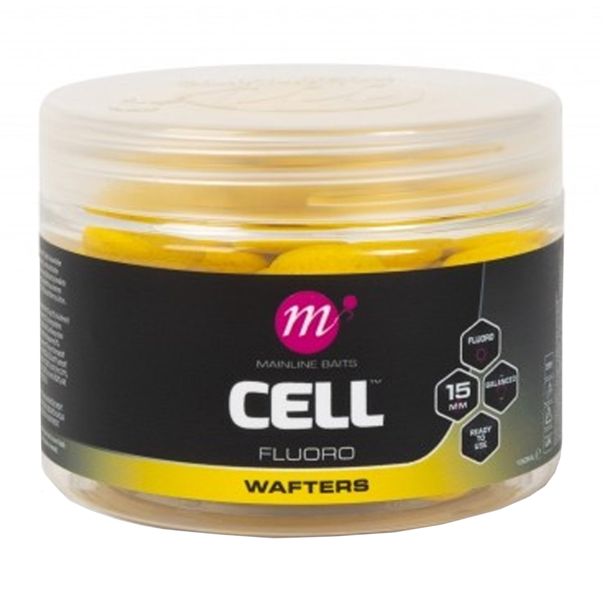 Mainline Fluoro Wafters Yellow 15 MM  -  Cell