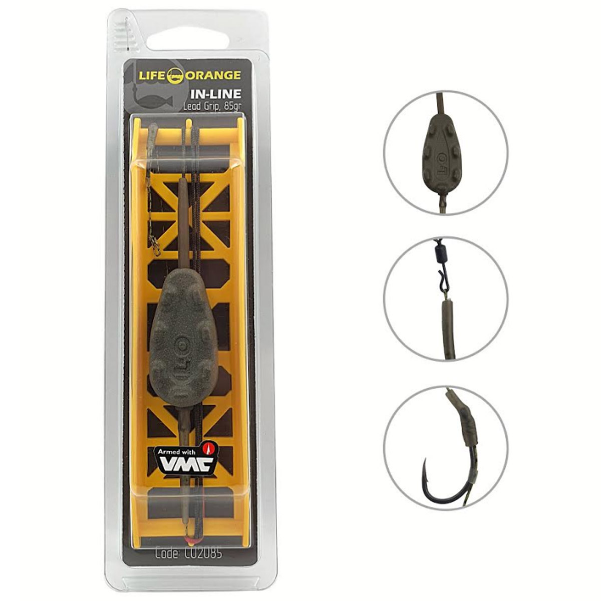 Life Orange Inline Grip Carp Rig