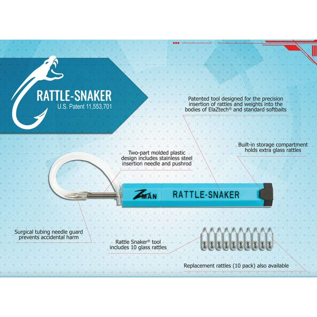 Zman Rattle Snaker Kit