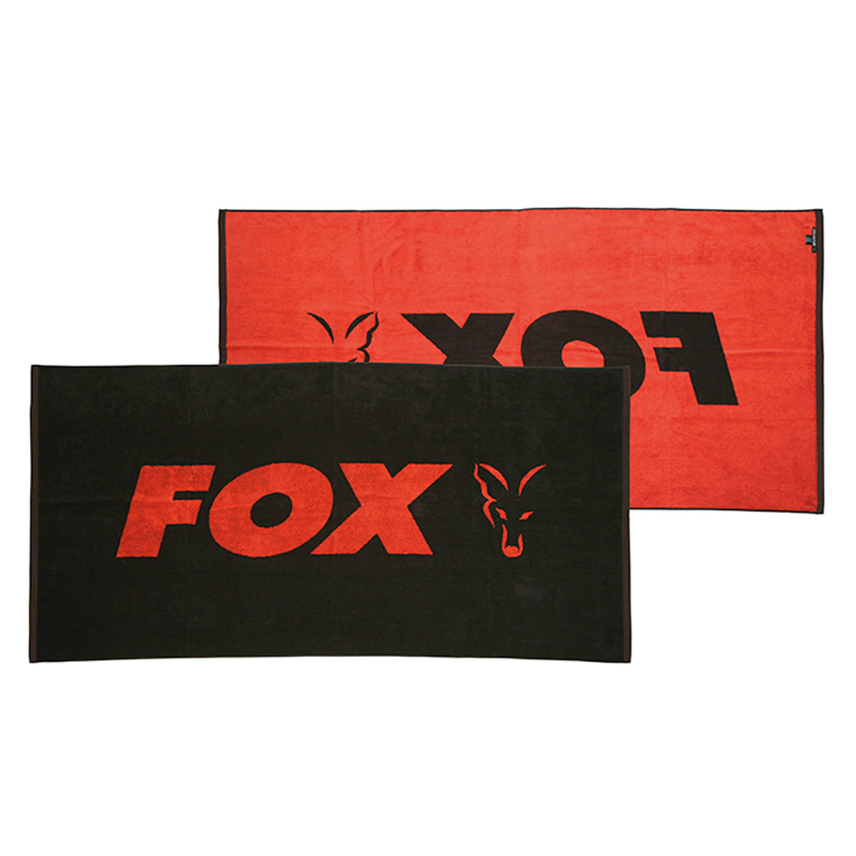 Fox Beach Towel Black & Orange