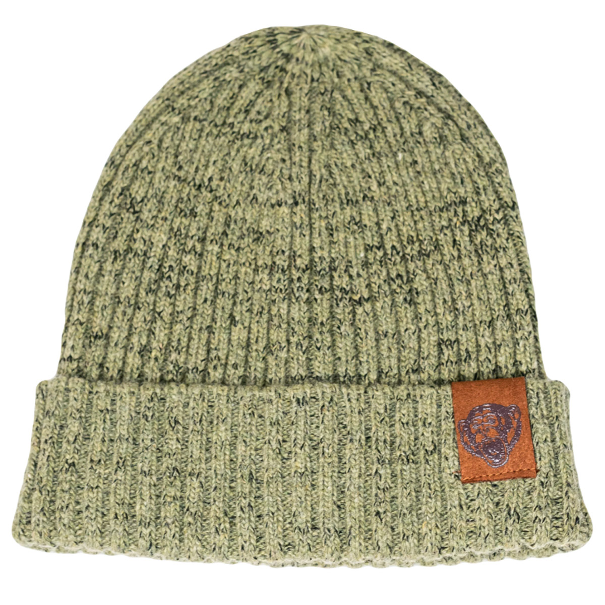 Fish Monkey Wooly Head Heavyweight Ribbed Beanie - Green