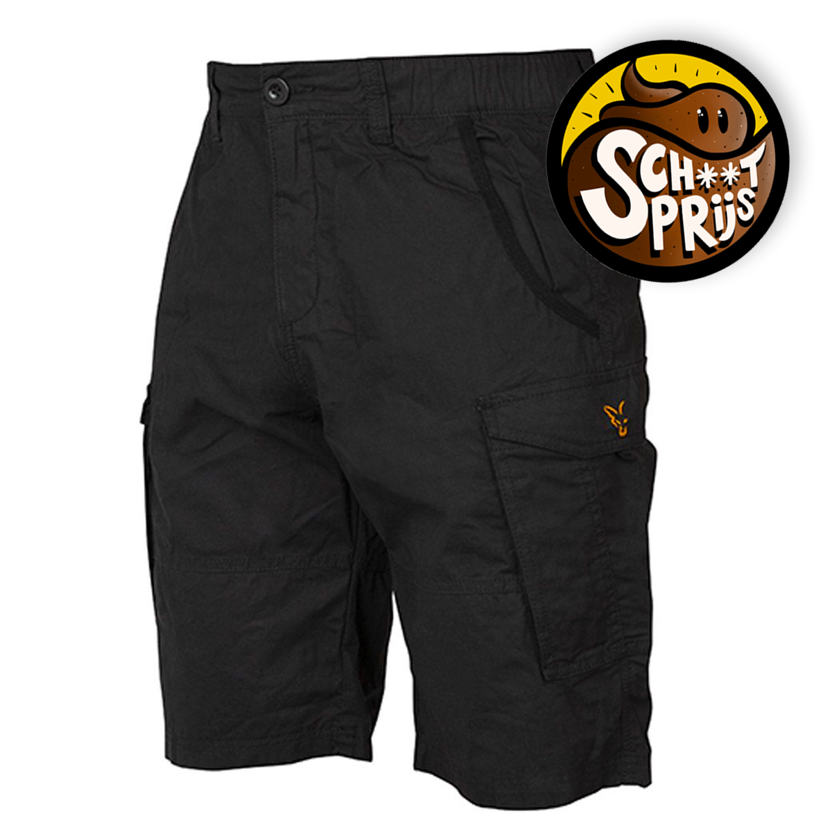 Fox Collection Black & Orange Combat Shorts 