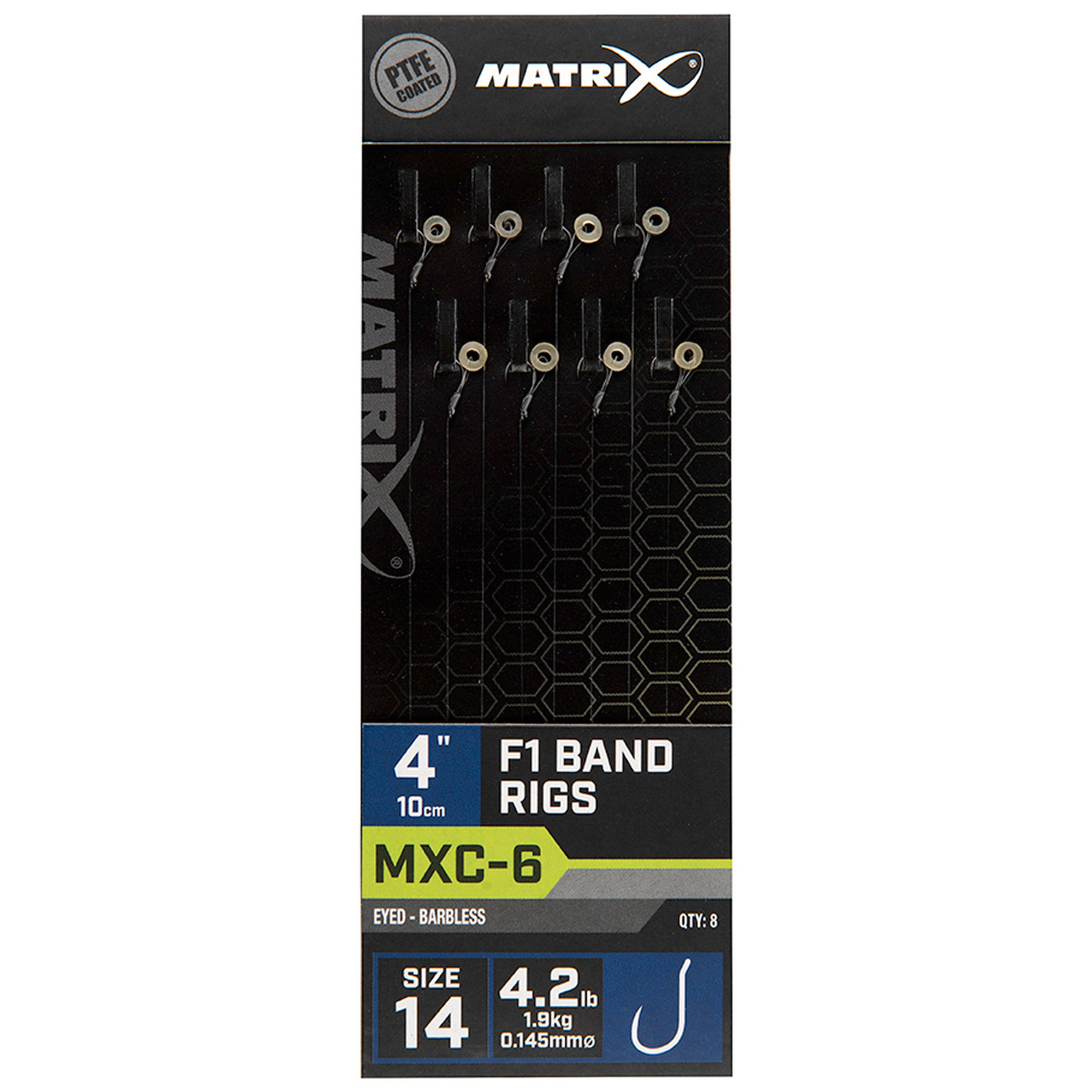 Matrix MXC-6 4" Barbless F1 Bands -  14