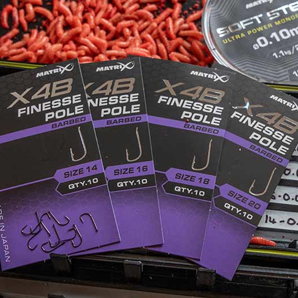 Matrix X4B Finesse Pole Hooks - Barbed Spade