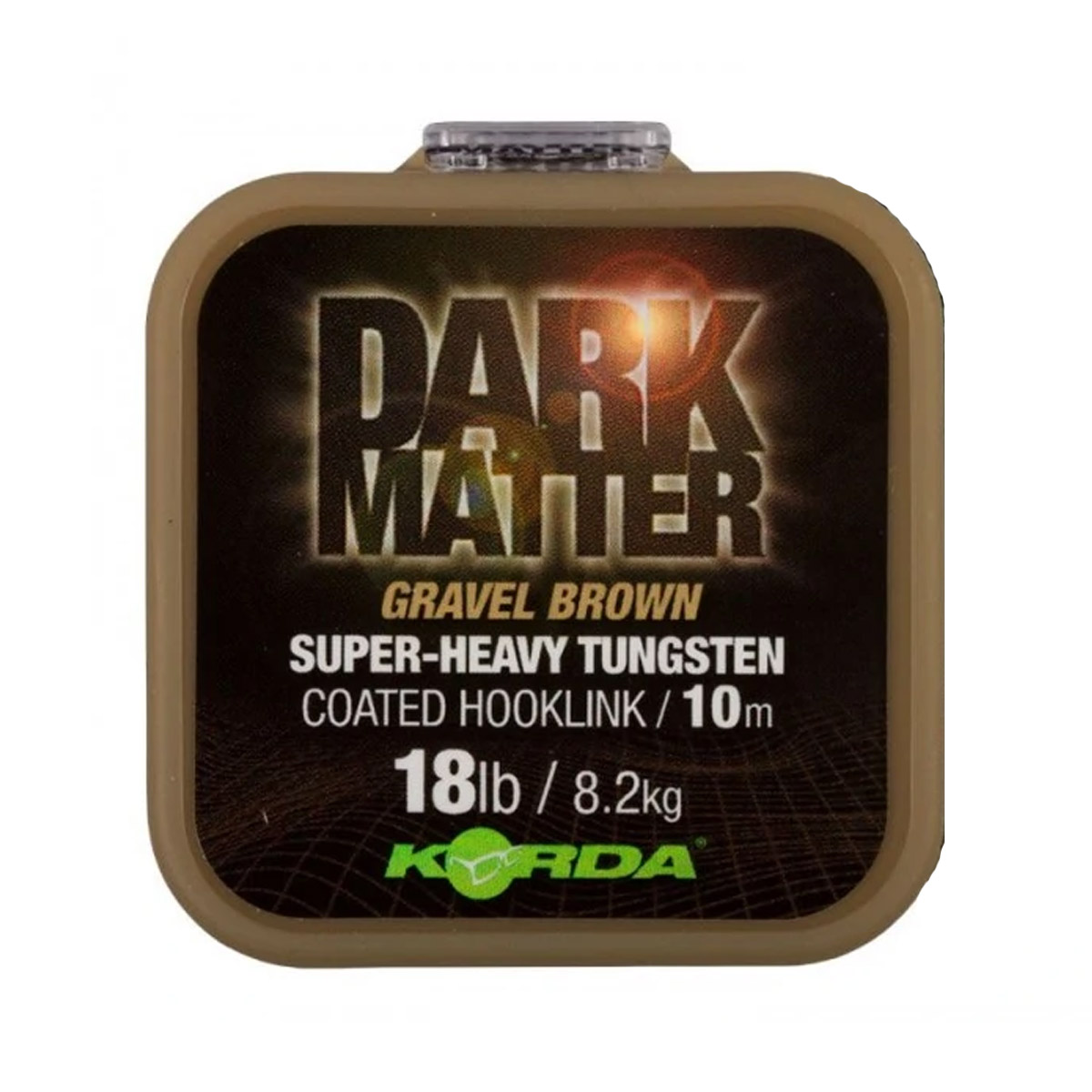Korda Dark Matter Tungsten Coated Hooklink Gravel Brown