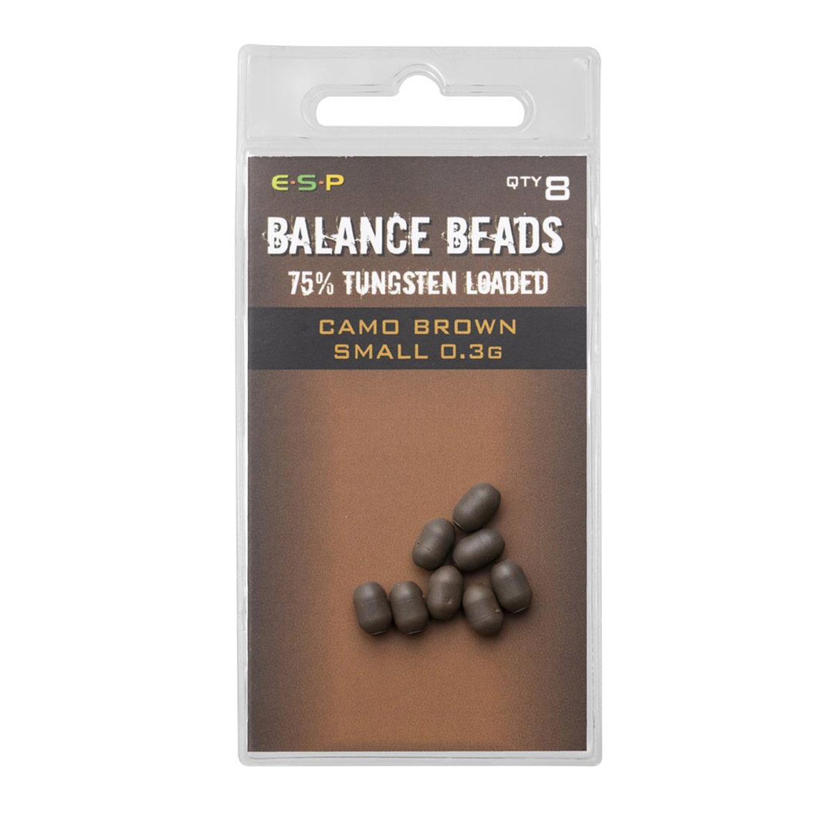Esp Tungsten Loaded Balance Beads Small -  Brown