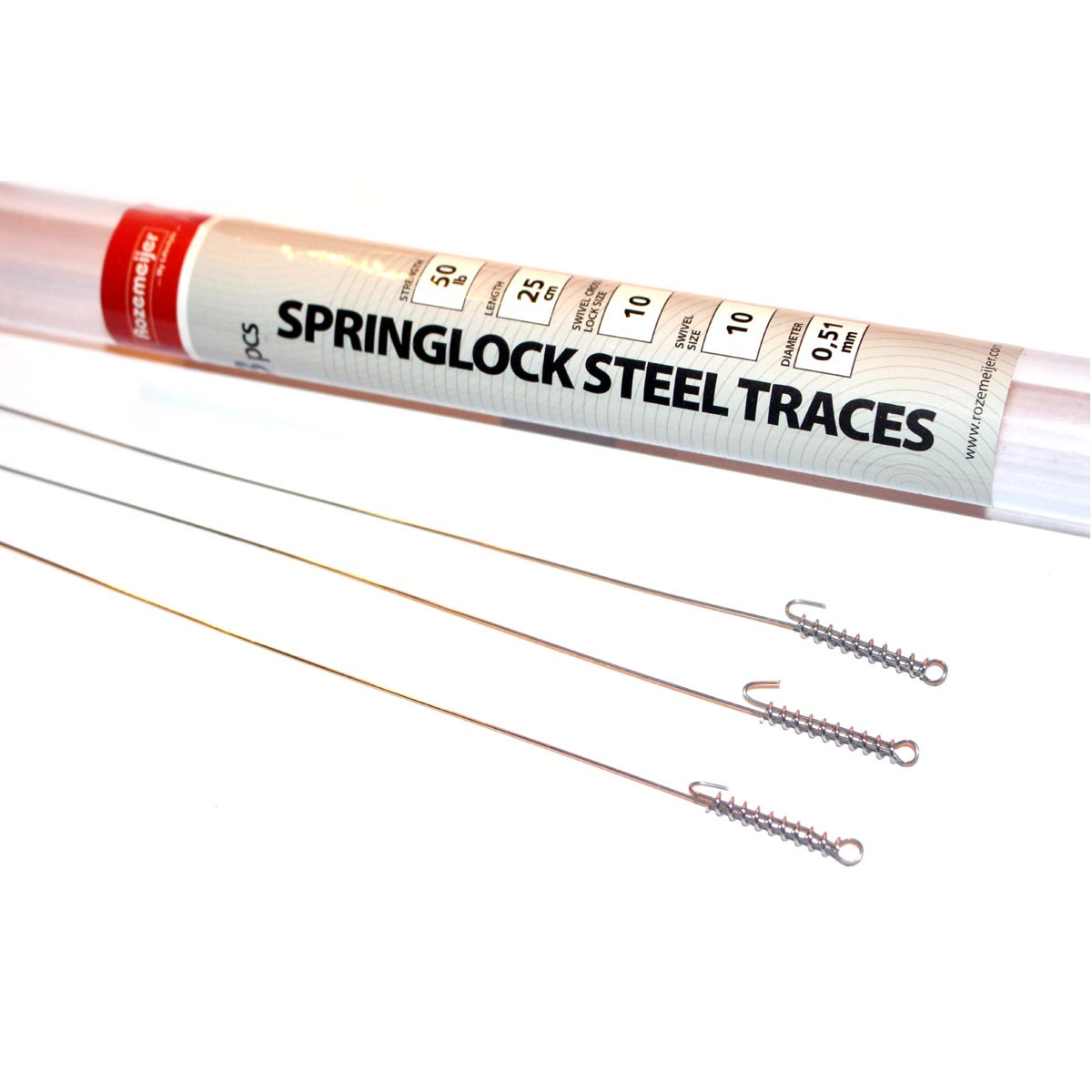Rozemeijer Spring Lock Steel Traces -  25 cm -  30 cm