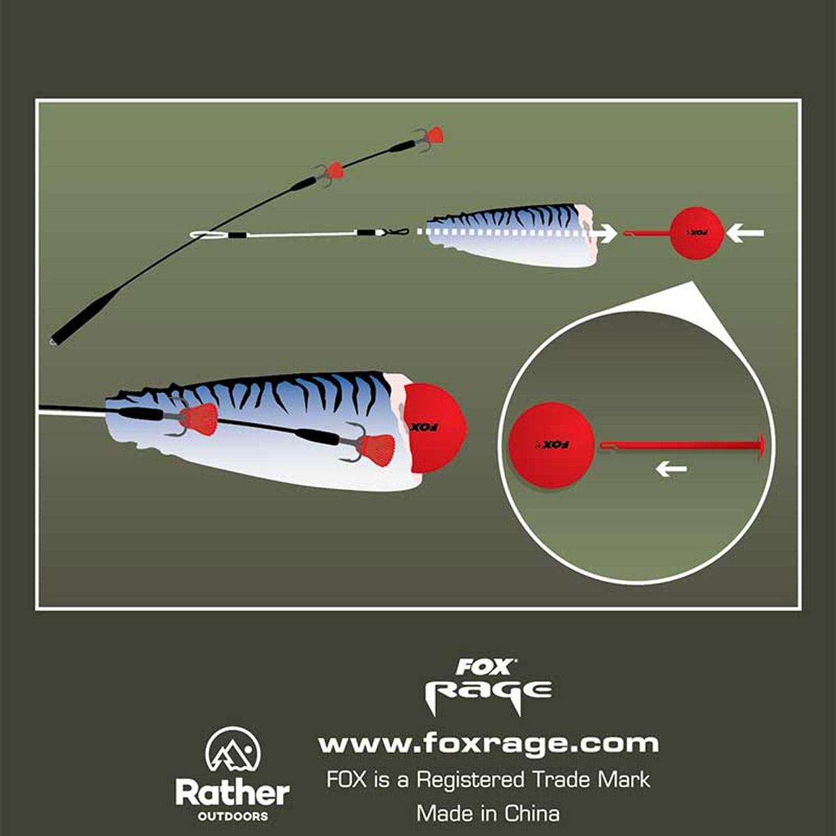 Fox Rage Predator Bait Poppers Naturel