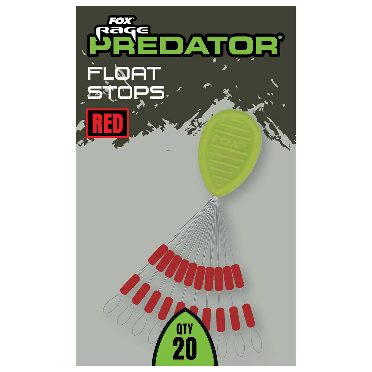 Fox Rage Predator Float Stops - Red