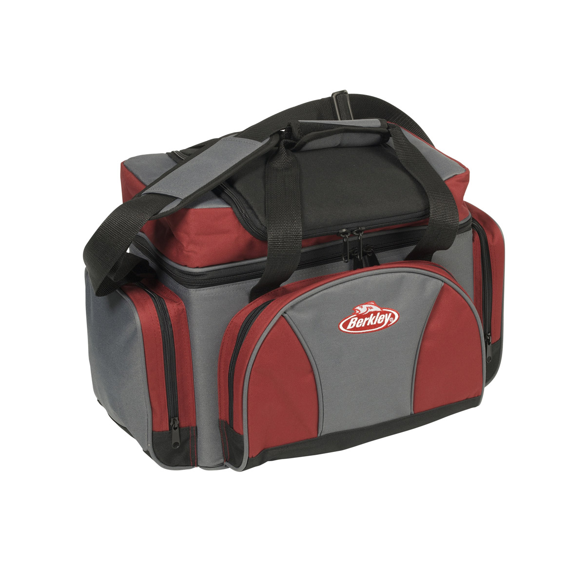 Berkley red storage bag with boxes