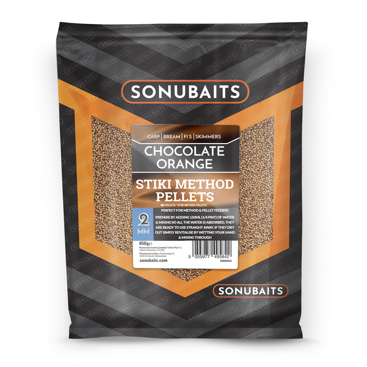 Sonubaits Stiki Chocolate Orange Method Pellets