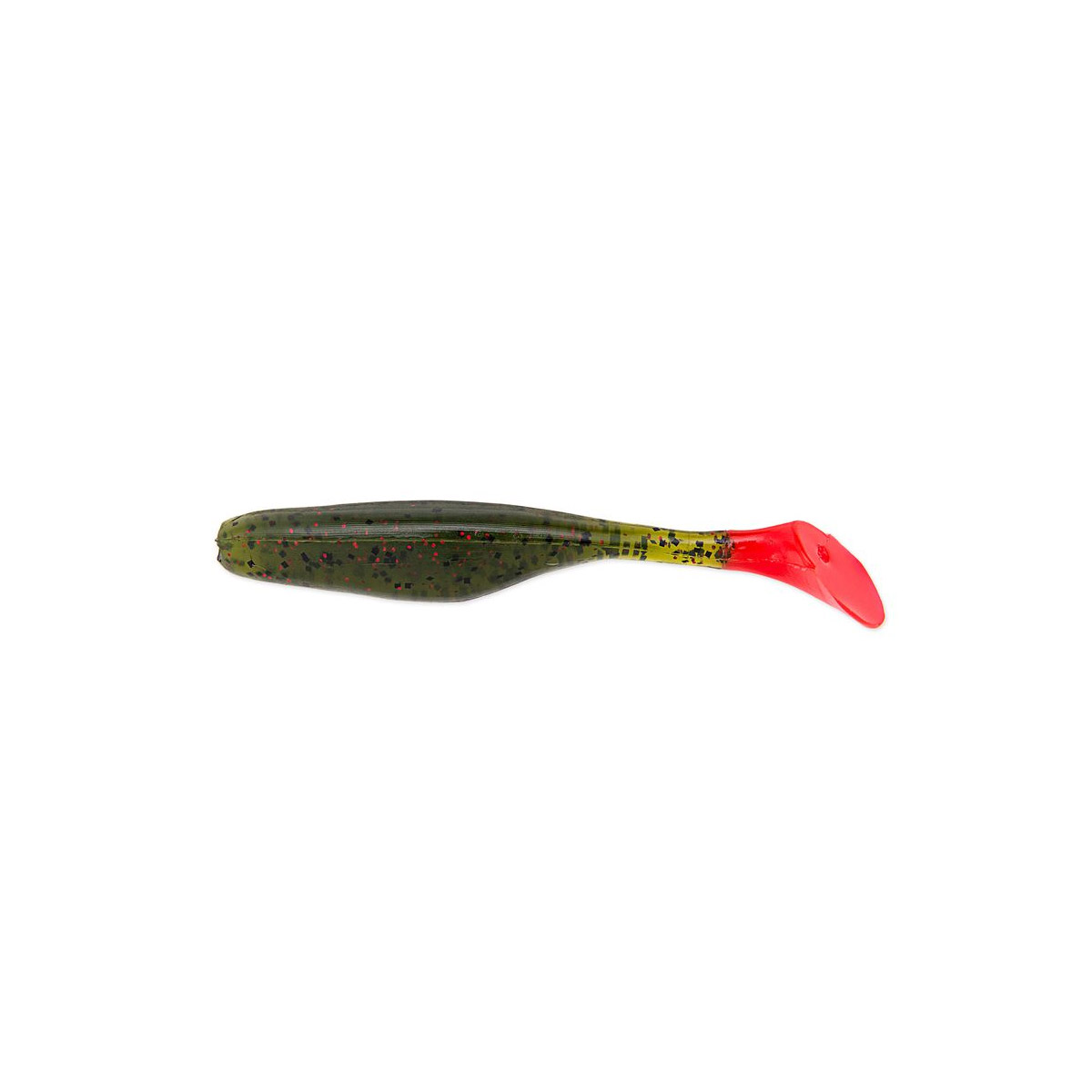 Walleye Assassin 4 Inch -  Avocado Red Tail 