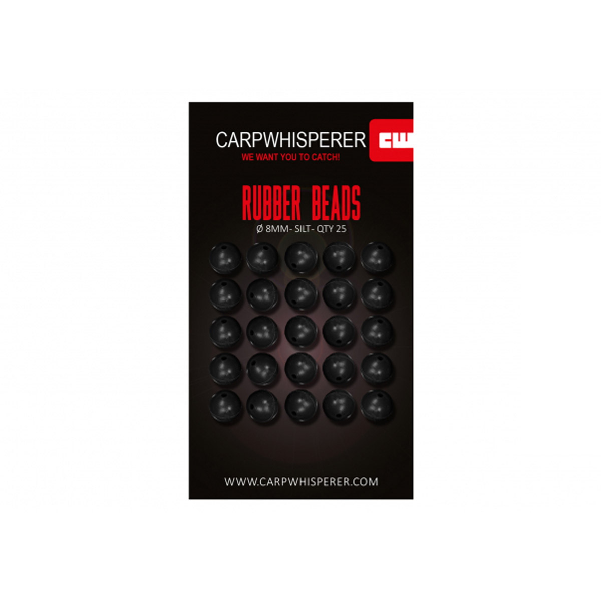 Carp Whisperer - Rubber Bead 8 mm - size 8