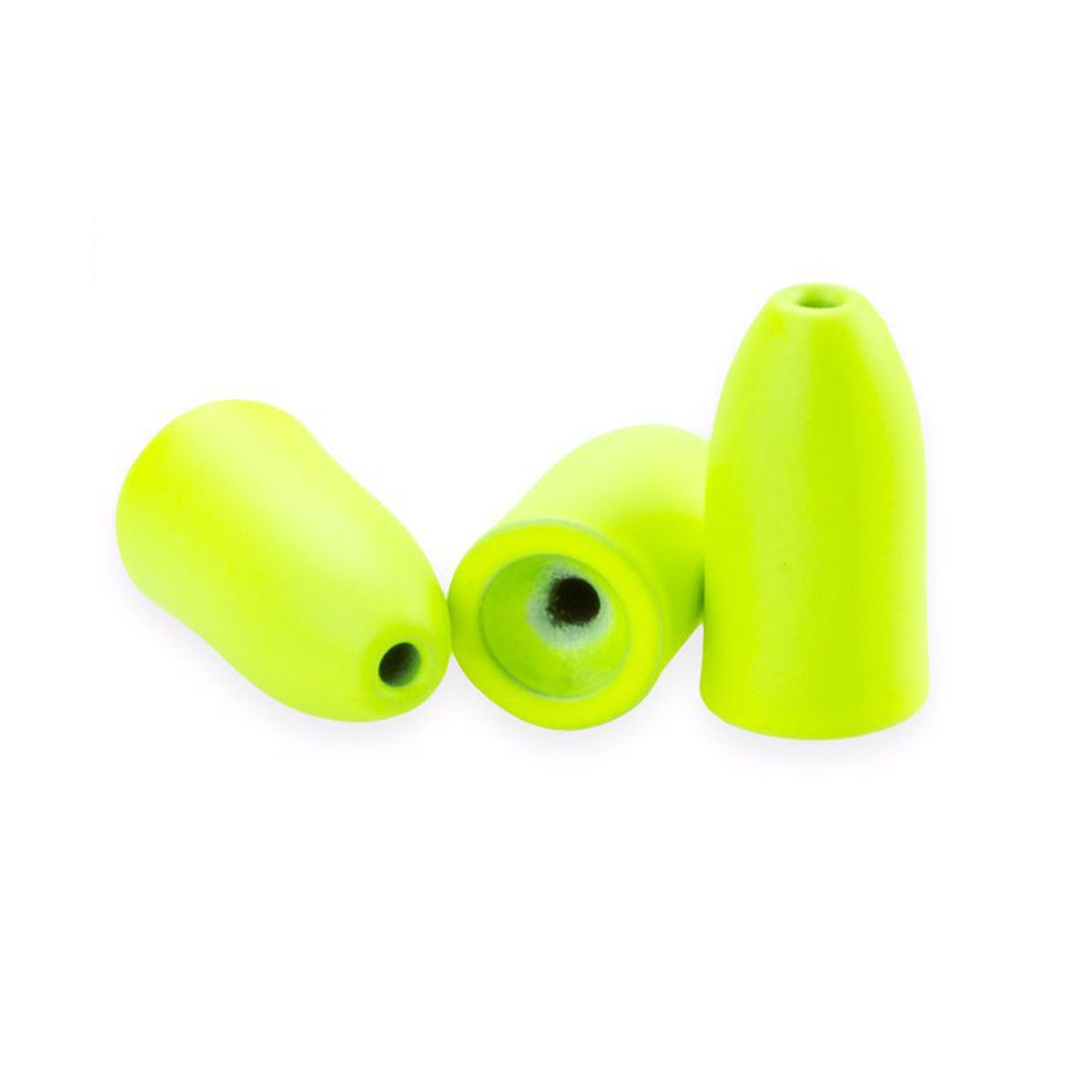 Camo Tackle Tungsten Bullet Weights Chartreuse