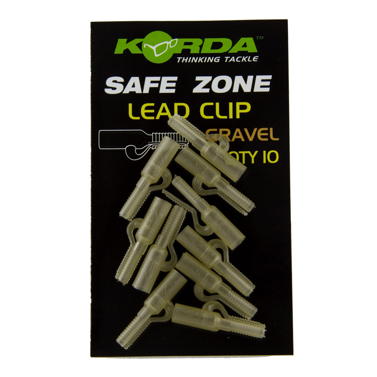 Korda Safe Zone Lead Clip -  Gravel