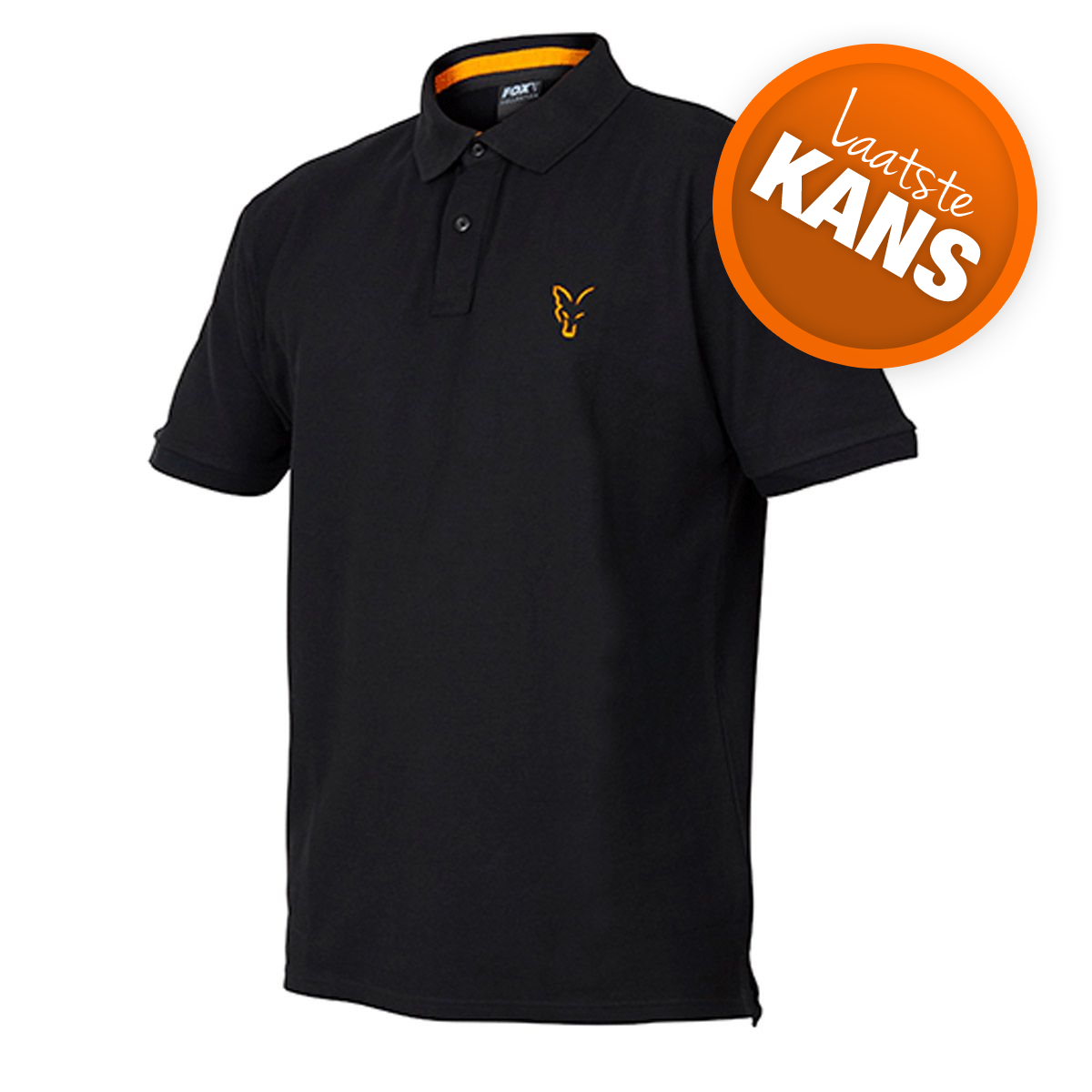 Fox Collection Orange & Black Polo Shirt  -  S -  M -  L