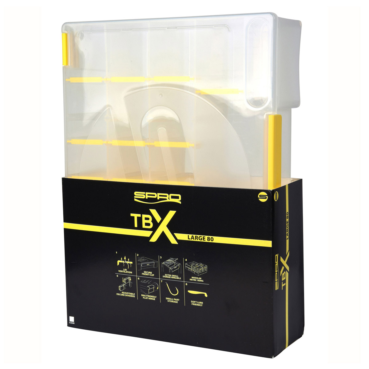 Spro TBX80L Tackle Box Range Large -  Clear