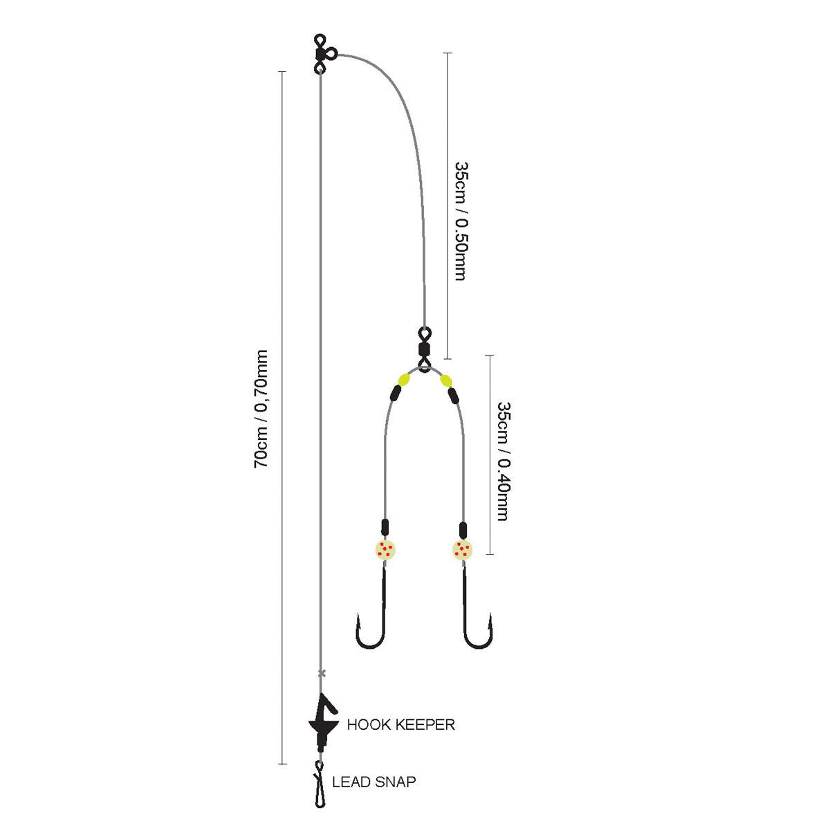 Spro 14 Salt Rig Wishbone Ghost