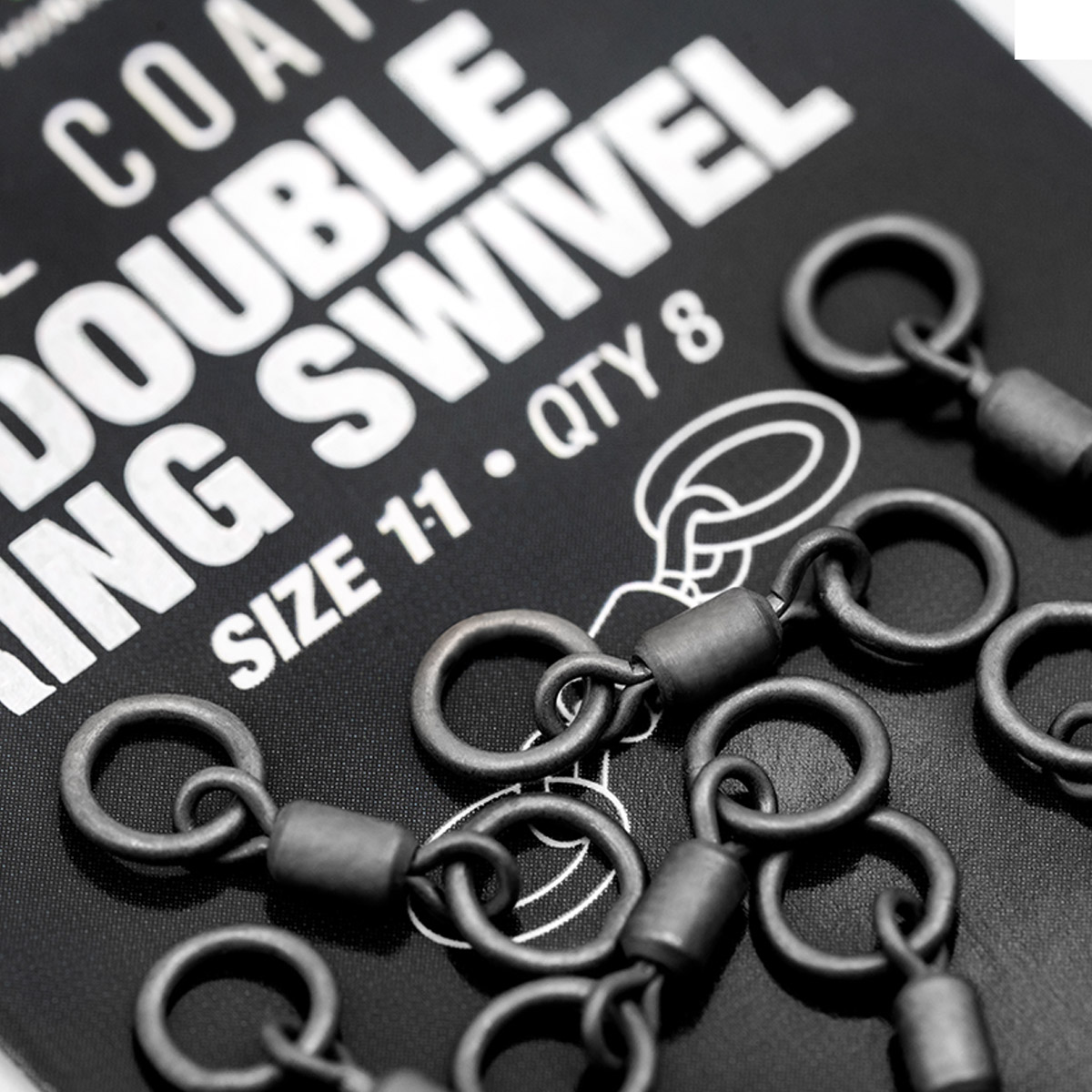 Korda PTFE Coated Double Ring Swivel Size 11