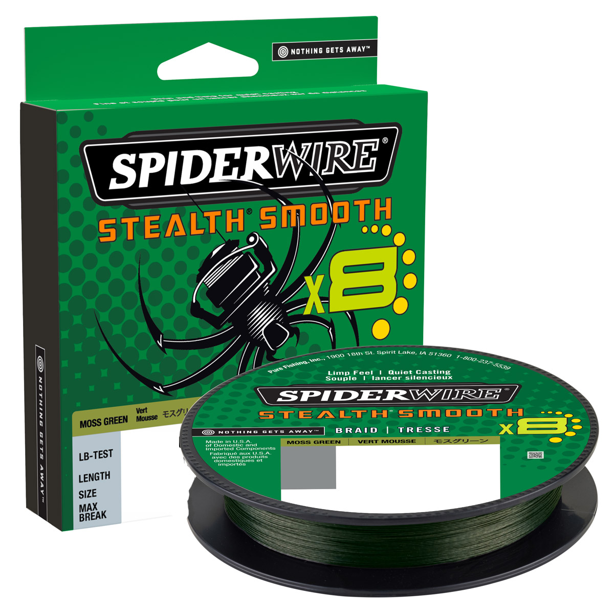 Spiderwire Stealth Smooth 8 Moss Green 300 M -  0.15 mm -  0.09 mm -  0.19 mm -  0.29 mm -  0.23 mm -  0.11 mm -  0.33 mm -  0.13 mm -  0.08 mm -  0,06 mm