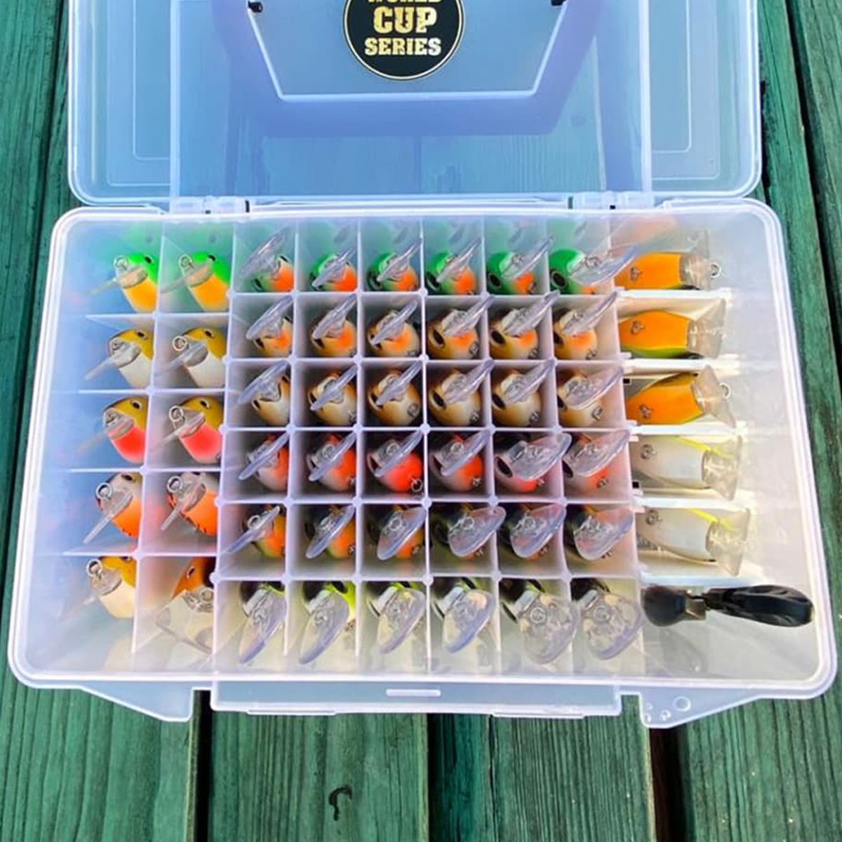 River7 Crankbait Organizer Doos (gevuld) Groen River7 Crankbait organizer doos (gevuld) groen