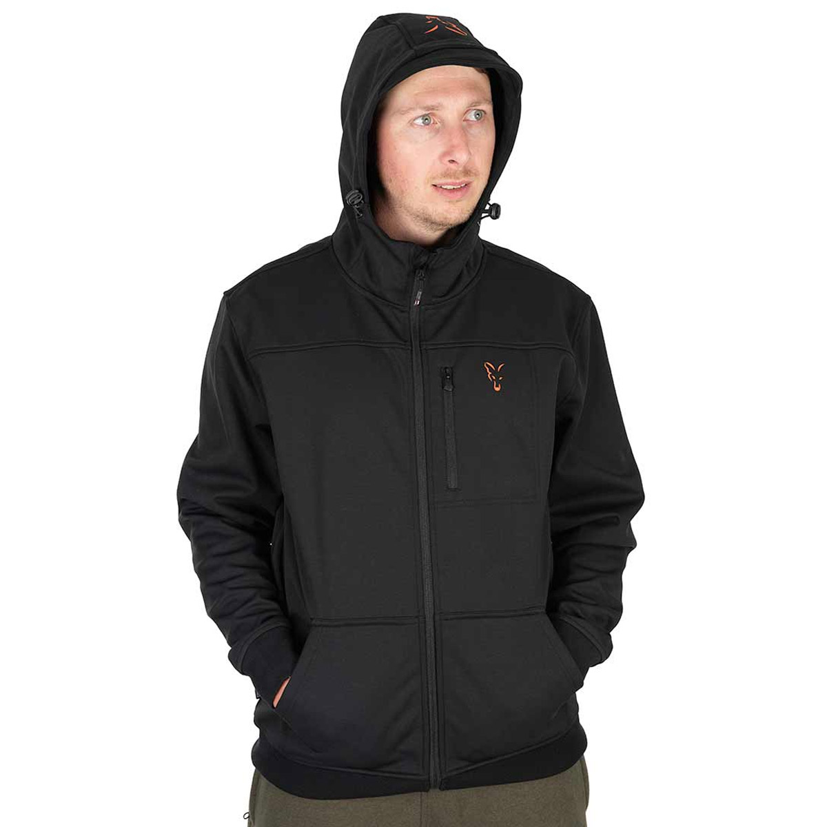 Fox Collection Soft Shell Jacket Black & Orange