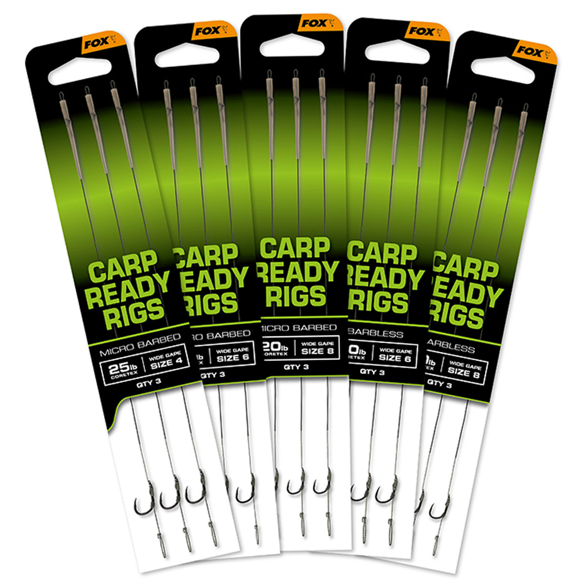 Fox Eos Ready Rigs - X3 Wide Gape Fox Eos Ready Rigs - X3 Wide Gape