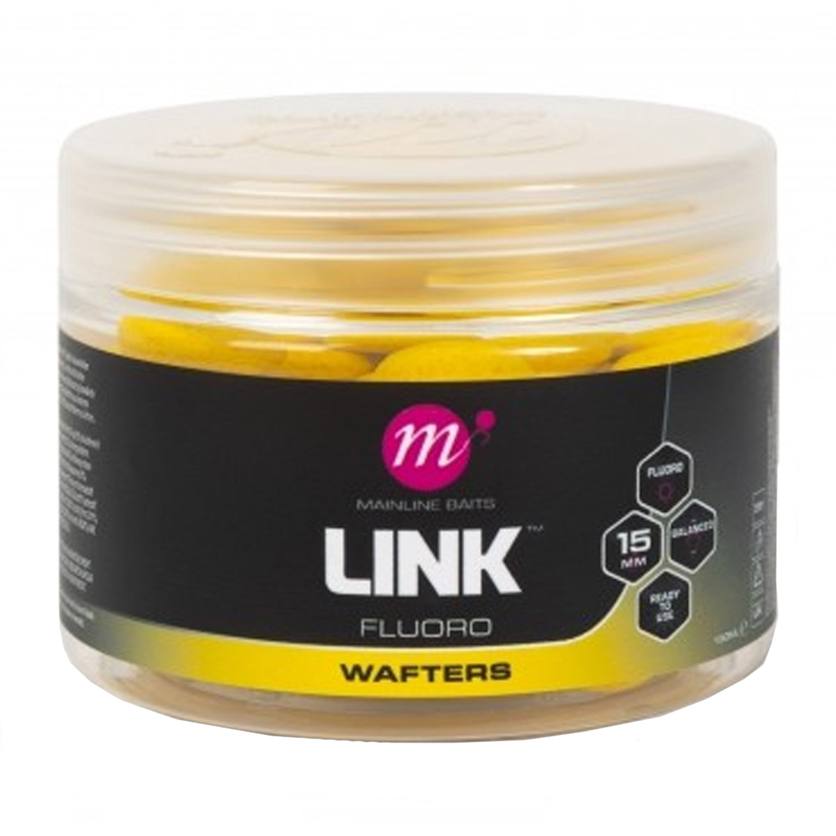 Mainline Fluoro Wafters Yellow 15 MM 