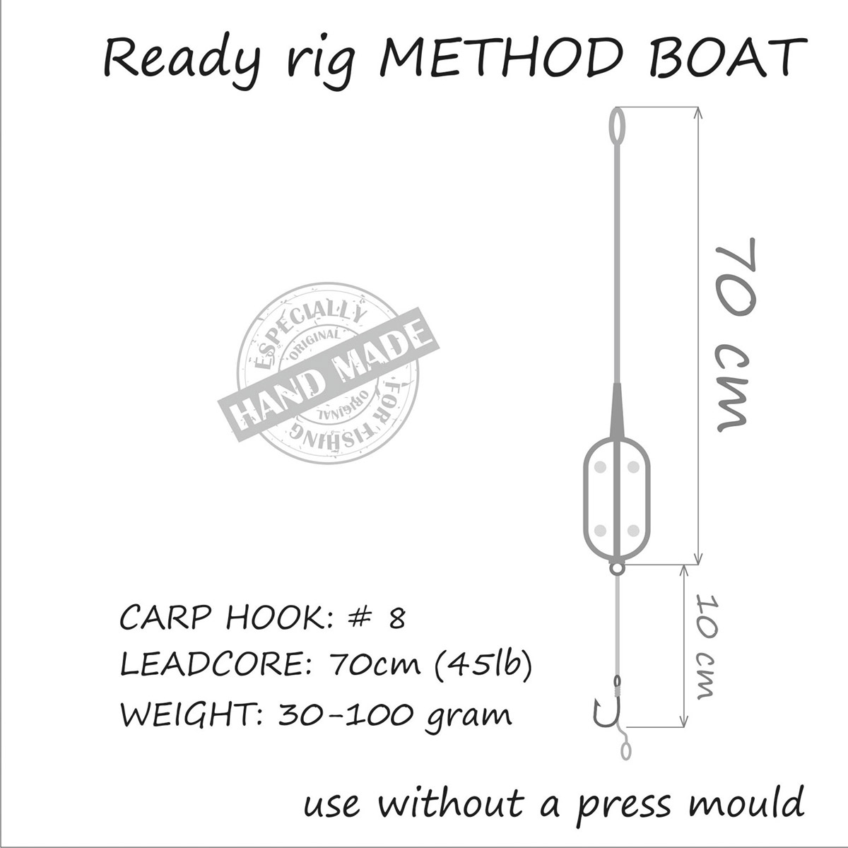 Orange Inline Carp Rig Method Boat